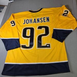Ryan Johansen Signed Nashville Predators Custom Jersey XL JSA Witness